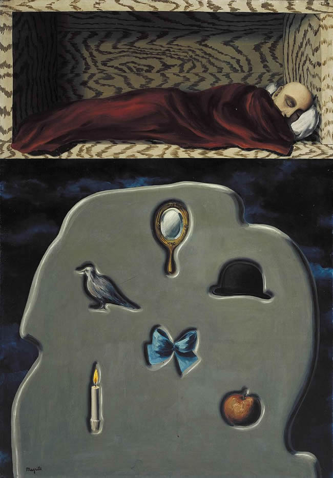 Ren&eacute; Magritte - The Reckless Sleeper, 1928