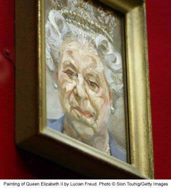 Lucian Freud painting of Queen Elizabeth II