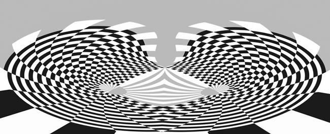 Black and White Line Pattern. Abstract Design