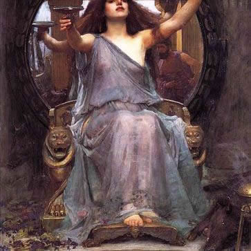 Circe Offering the Cup to Odysseus, by John William Waterhouse