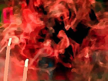 Abstract Art Painting Ideas Incense Smoke