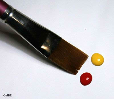 Decorative Painting Loading a Brush with Two Colors
