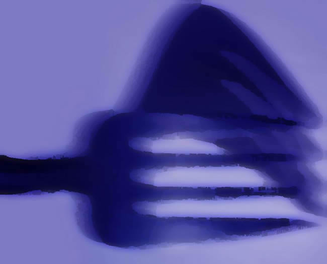 Abstract Art Painting Idea fork shadow