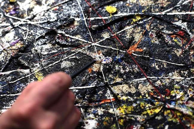 Restoration of Jackson Pollock's 'Alchemy' Painting