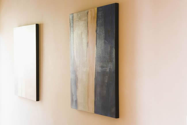 Hanging oil painting