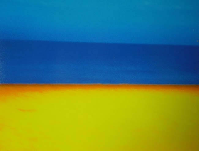 beach at night it seems like a Rothko painting