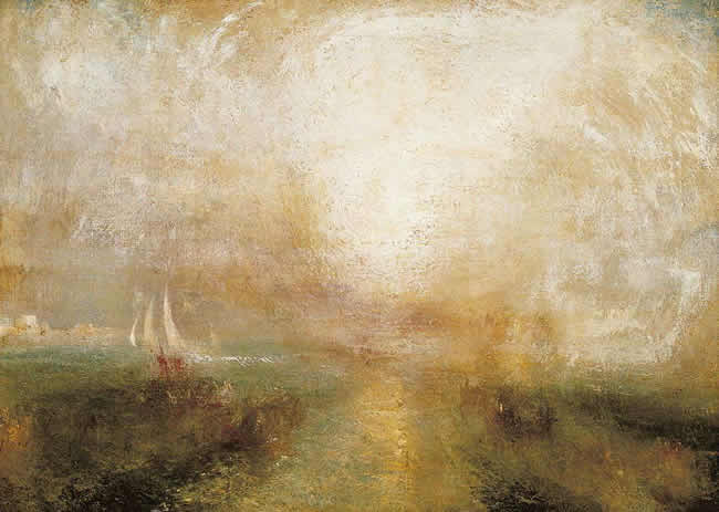 Scumbling in a painting by JMW Turner