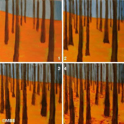 Tree Painting Step by Step Demo -- Tree Painting in the Style of Klimt