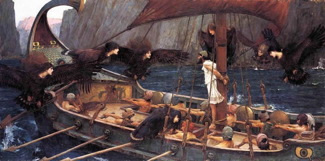 John William Waterhouse (1849-1917), 'Ulysses and the Sirens' (1891).