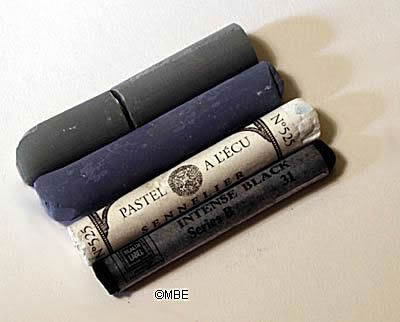 Pastel Painting Selecting Colors