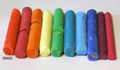 Pastel Painting Selecting Colors