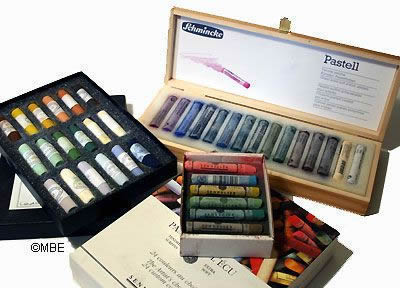 Pastel Painting Selecting Colors