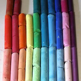 Pastel Painting Selecting Colors