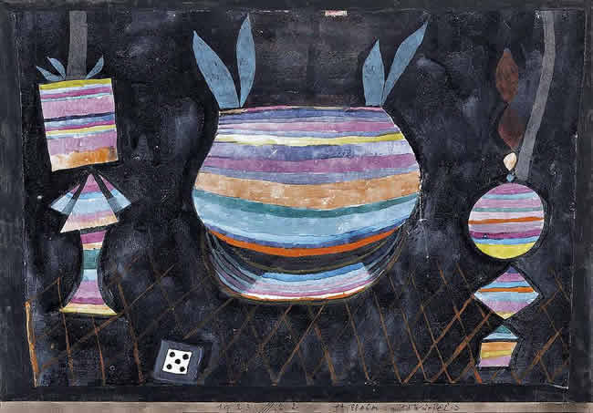 Abstract Still Life with Dice, by Paul Klee