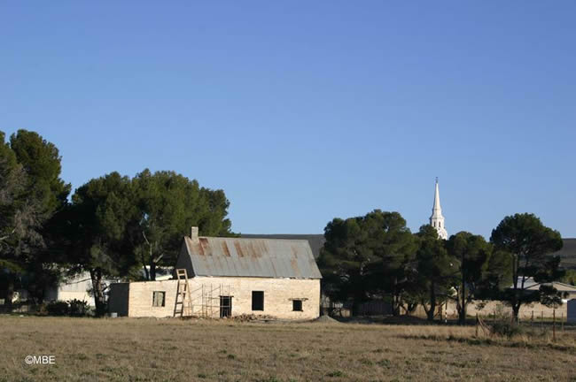 Stone cottage in the Scottish countryside.