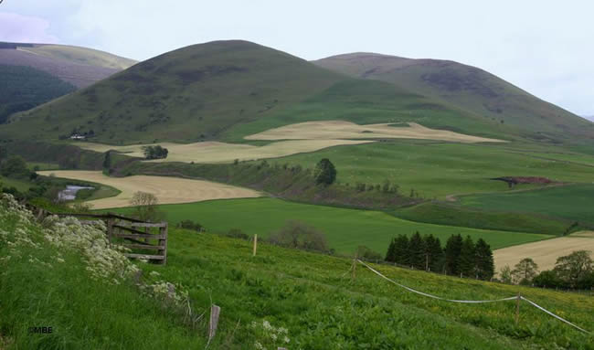 Farmland in Scotland.
