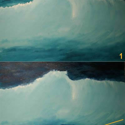Sea painting demonstration