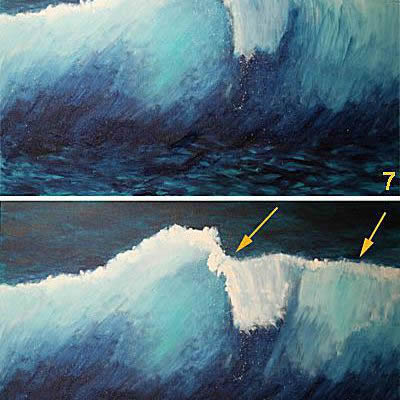 Sea painting demonstration