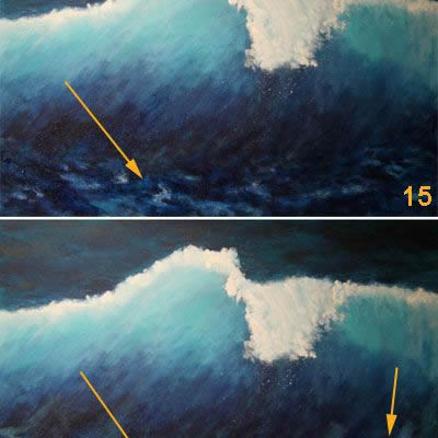 Sea painting demonstration