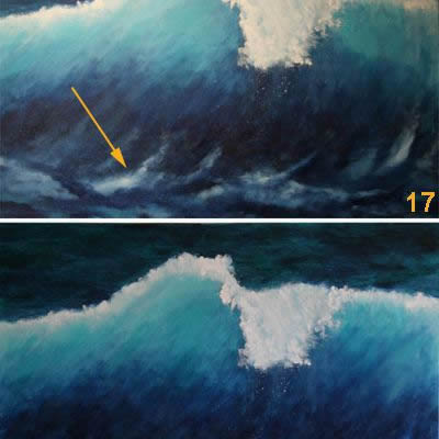 Sea painting demonstration