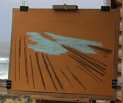 Pastel Painting Step-by-Step Demonstration: Seascape