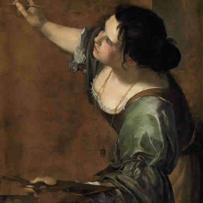 Self-portrait as the Allegory of Painting (La Pittura), Artemisia Gentileschi.