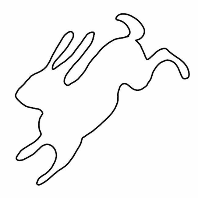 Free stencil: rabbit