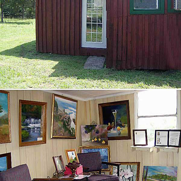 Painting studio and art gallery