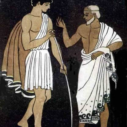 Illustration for a book, Aventures de Télémaque, by Fénelon.