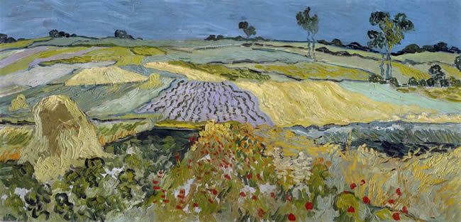 Wheatfields Near Auvers, by Vincent van Gogh