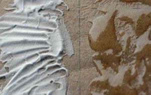 Acrylic texture mediums white and clear