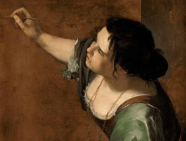 Self-portrait as the Allegory of Painting (La Pittura), Artemisia Gentileschi.