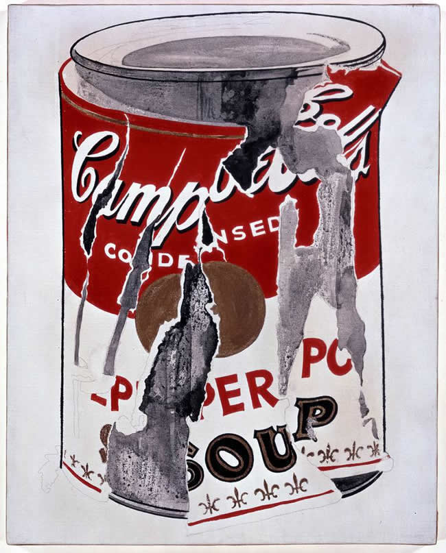Andy Warhol's appropriated Campbell's soup artwork