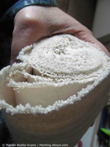 Painting on Unstretched Canvas