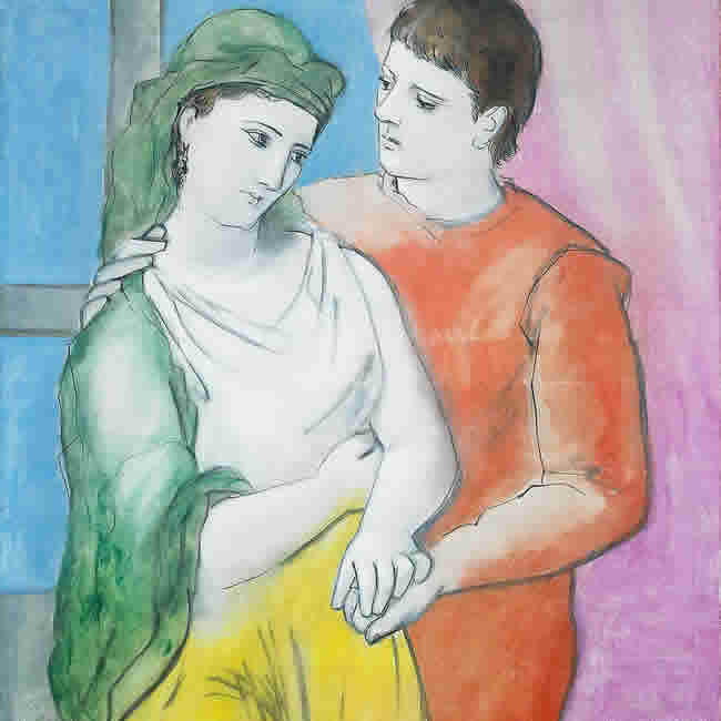 The Lovers by Pablo Picasso