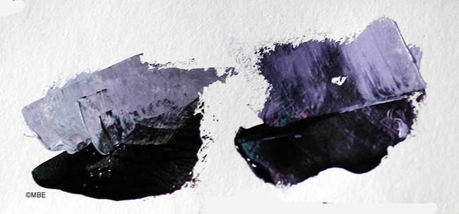 Experiments mixing chromatic black