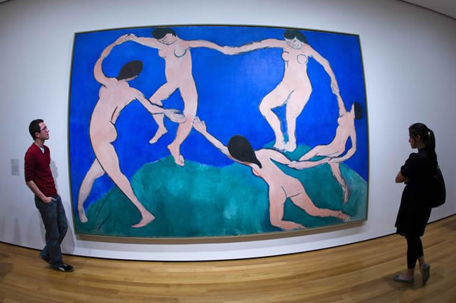 Dance painting by Henri Matisse at MOMA (Museum of Modern Art).