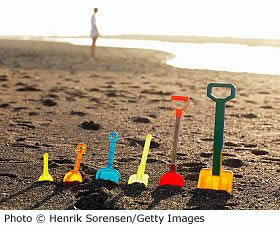 Sea sand in painting