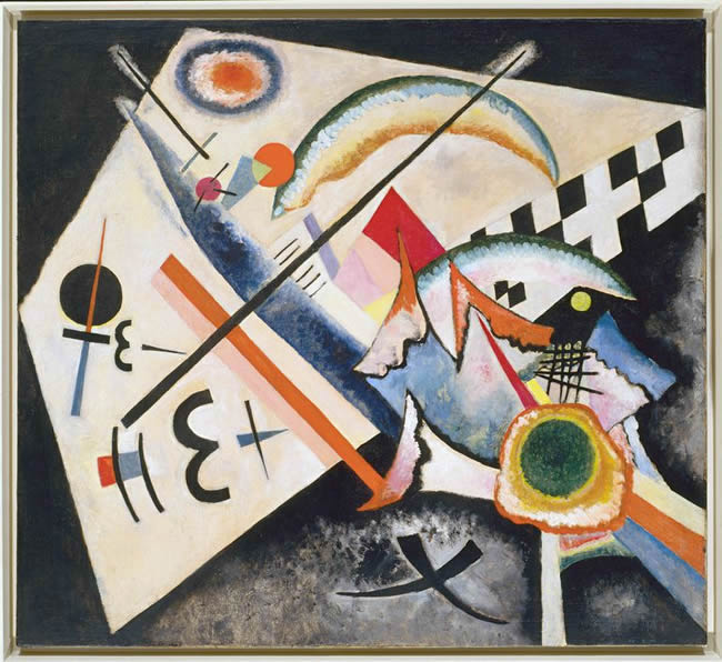 Wassily Kandinsky (Russian, 1866-1944) Wassily Kandinsky (Russian, 1866-1944). White Cross (Weißes Kreuz), January-June 1922. Oil on canvas. 39 9/16 x 43 1/2 in. (100.5 x 110.6 cm). Peggy Guggenheim Collection, Venice 76.2553.34. Solomon R. Guggenheim Foundation, New York.