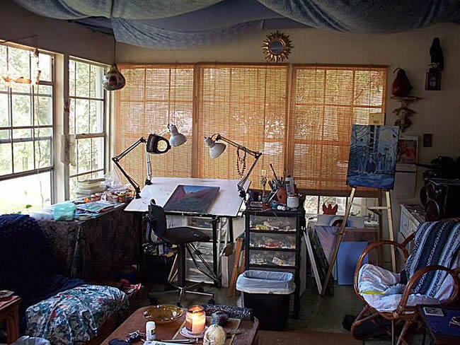 Photos of painting studios