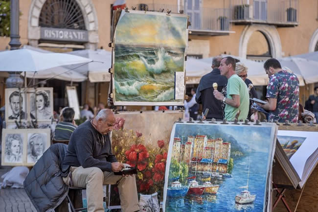Painter at Piazza Navona, Rome
