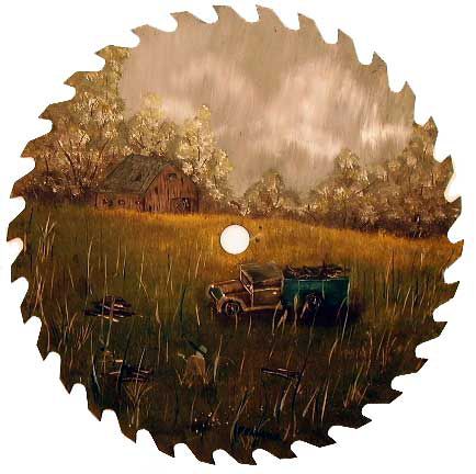 Saw Blade Painting