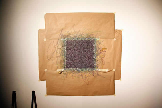 Sol Lewitt wall drawing