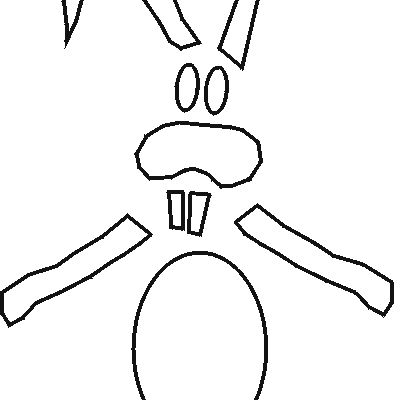 Free Easter Stencils Collection: Easter Bunny