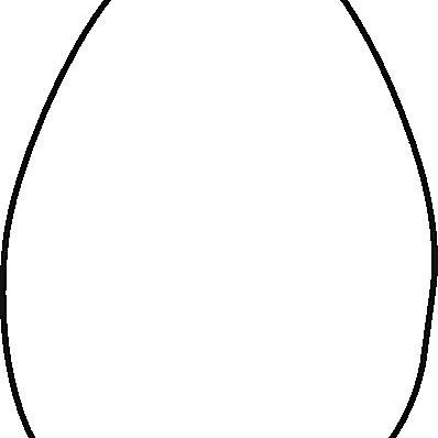 Free Easter Stencils Collection: Basic Easter Egg