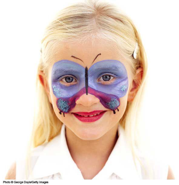 Face painting designs butterfly