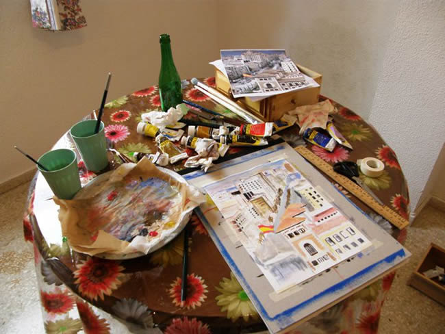 Art studio photo