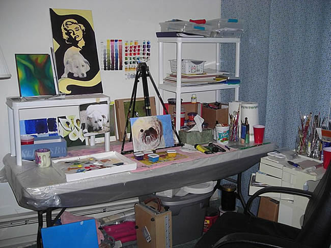 Photo of painting studio