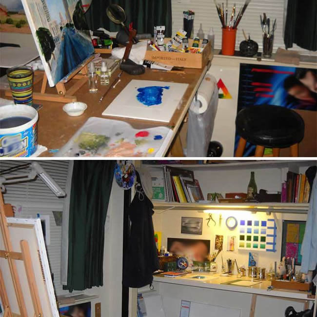 Painting studio photos