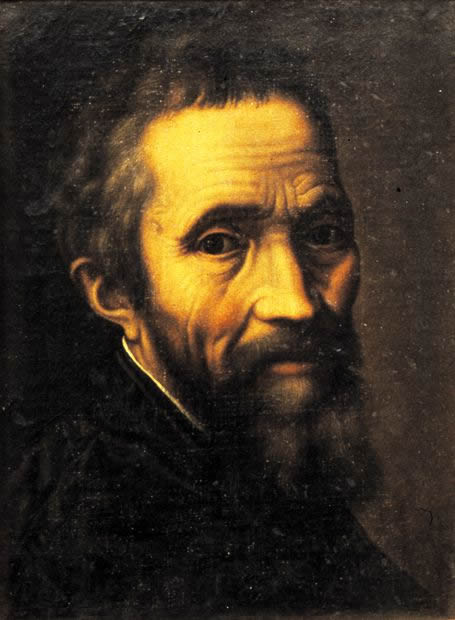 Portrait of Michelangelo by Marcello Venusti (Casa Buonarroti, Florence; used with permission)